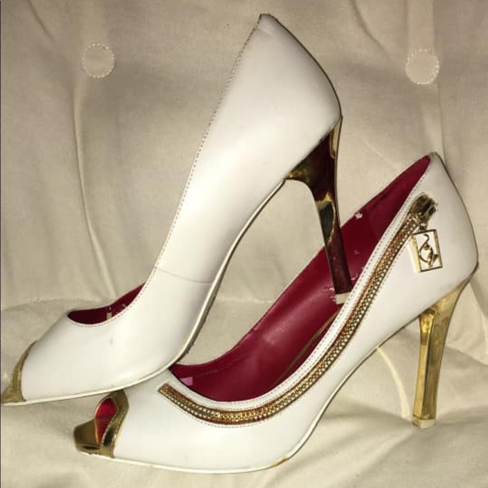 White Baby Phat heels